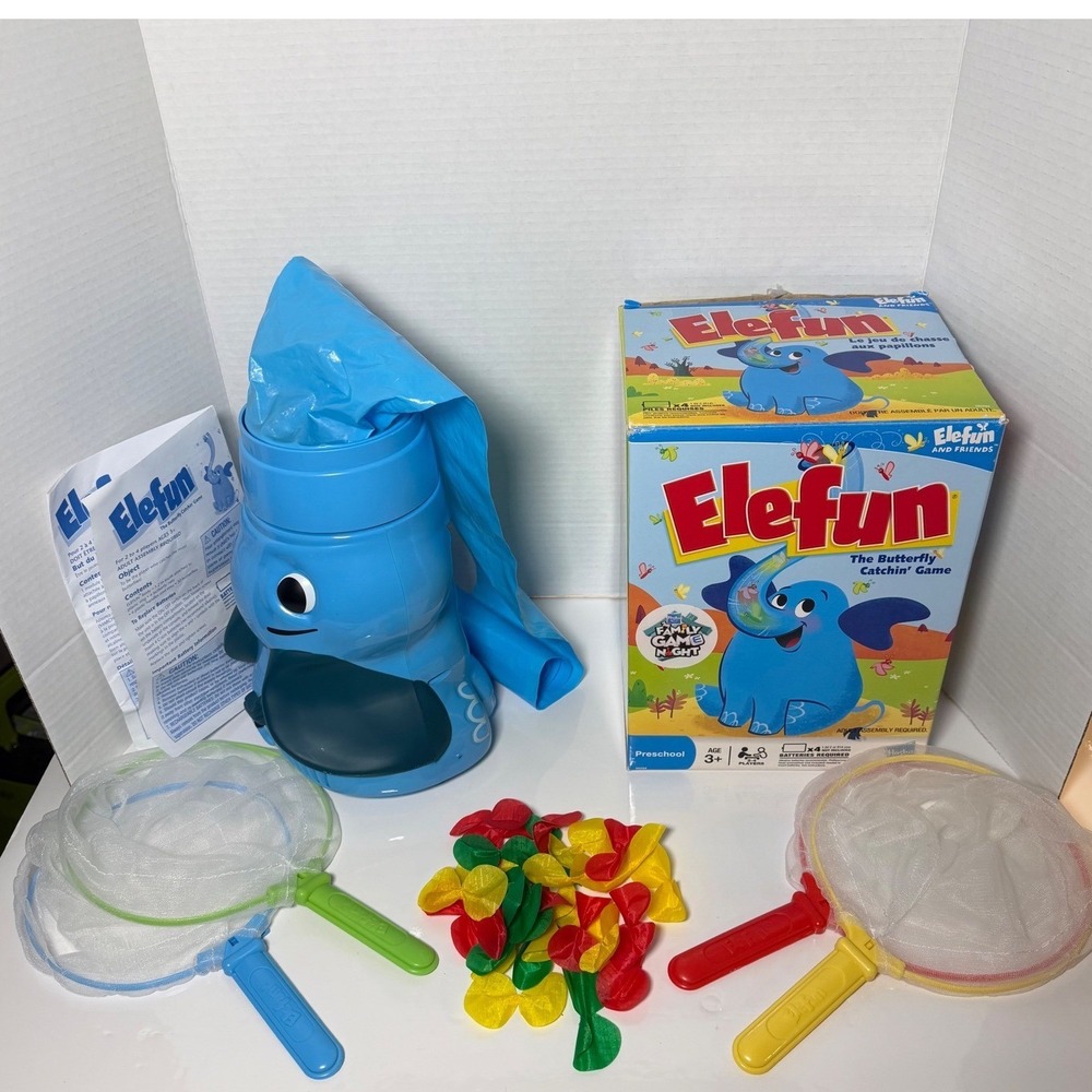 Hasbro Elefun The Butterfly Catchin Game Preschool Kids Game 28/30 Butterflies